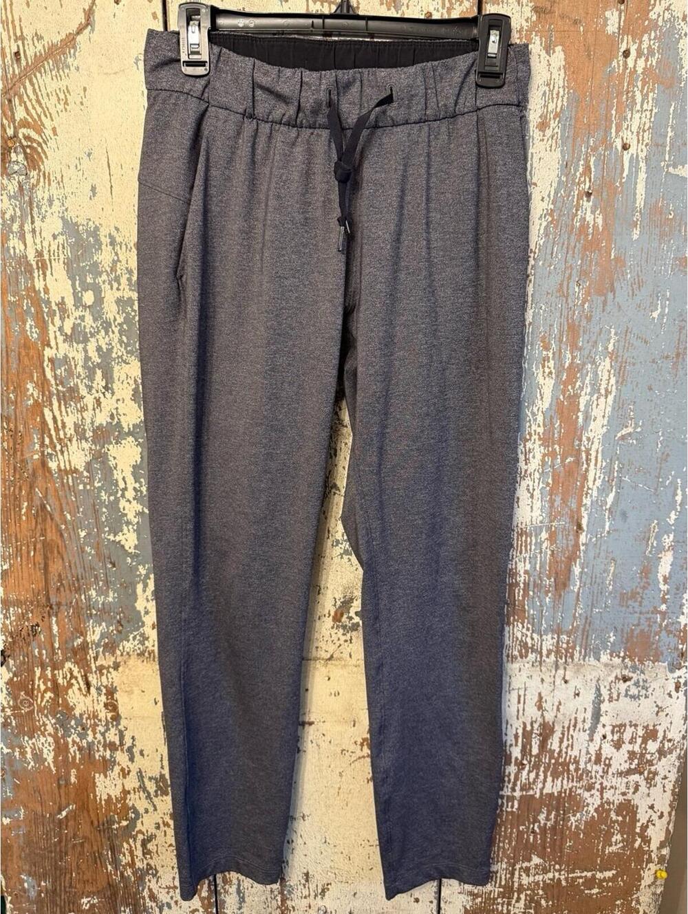 Lululemon On the Fly Pants Women's size 4, Heathered Black - Picture 2 of 5